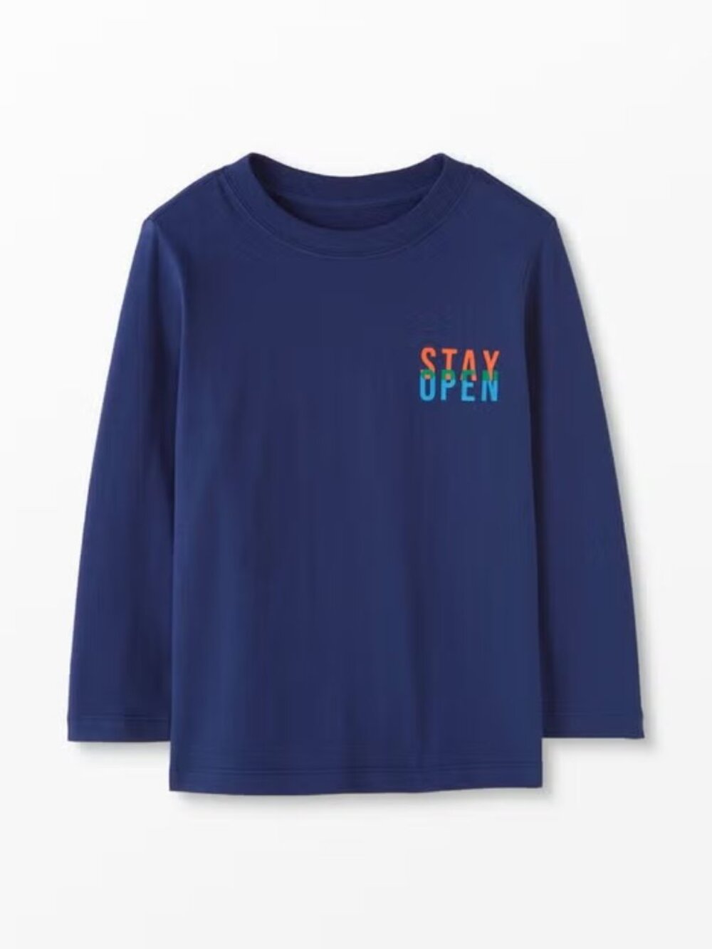 NWT Hanna Andersson Long Sleeve Graphic (Front & Back) Tee Stay Open Size 4